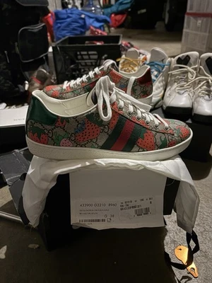 Zapatos Gucci Fresa Para Mujer Talla 8 Para Mujer Talla 8 Usados Muy Ligeramente Foto 1 de 4