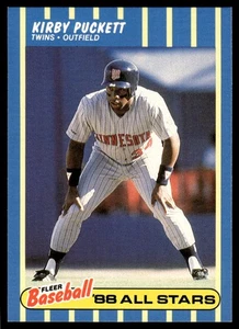 1988 Fleer Baseball All-Stars Kirby Puckett Minnesota Twins #30 - Picture 1 of 2