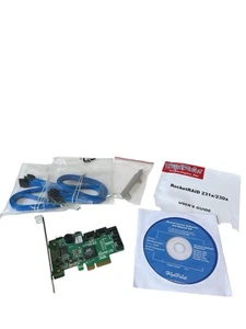 HighPoint RocketRAID 2310 4-Port SATA II 3Gb/s PCIe x4 Host Adapter - Afbeelding 1 van 3