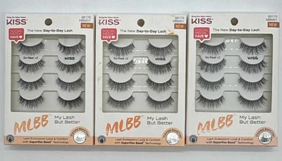 3PK Kiss MLBB My Lash But Better Lashes ~ So Real v2 ~ #88178 #MBM01 ~ READ - Image 1 of 3