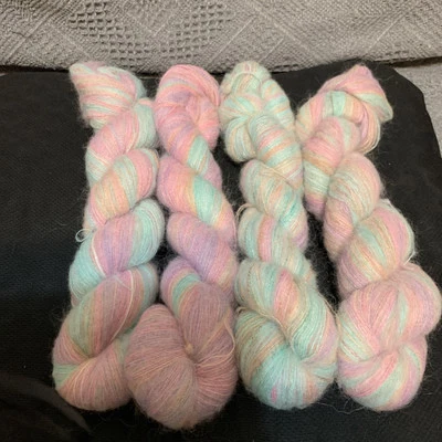 mango de hilo de mohair de encaje 50 g * 4 (#1593) Foto 1 de 4