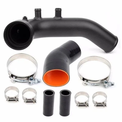 Tubo de carga turbo de entrada de alumínio com braçadeira para BMW N54 E90 E91 E92 E93 335i 135i - Imagem 1 de 4
