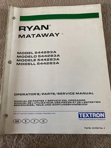 Manual de servicio de piezas para operadores RYAN Mataway 544283A - Imagen 1 de 6