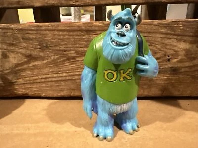 Disney Pixar Monsters University Sully Figura PVC Mochila Frat Camiseta 4" - Imagem 1 de 4