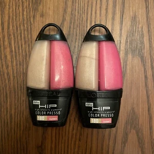 (2) TWO - L'Oreal HiP Color Presso Lip Gloss Duo #180 Swanky 0.34 fl. oz. NWOB - Picture 1 of 1