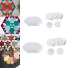 200 pcs Hexagon English Paper Piping Quilt Template Stencils 8mm 12mm