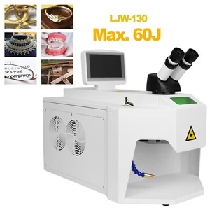 Soldador puntual de joyería de escritorio LJW-130 220 V 1 fase 60 J oro plata joyería soldador - Imagen 1 de 11