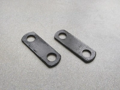 2 NICE USED ORIGINAL PORSCHE 356A 356B 356C TRANS MOUNT REINFORCEMENT PLATES NLA - Image 1 of 2