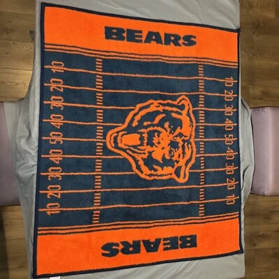 Manta/tiro 58 x 44 Chicago Bears Northwest Company vintage años 90 Foto 1 de 4