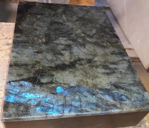 Labradorite Stone Dining Table Handmade Furniture Labradorite Gemstone Table Dec - Picture 1 of 8