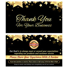 25-2000 Ebay Thank You Cards (Star), Amazon, Etsy seller cards 4 to choose from 
