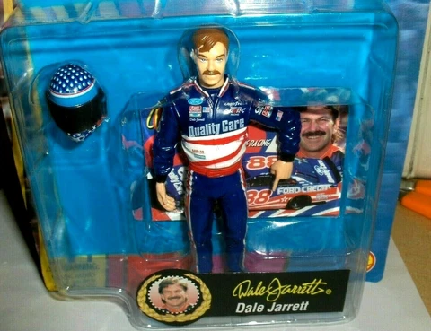 Dale Jarrett`1998-Superstars Of Racing`Nascar 5`` Inch Tall Figure- Free To US Cover