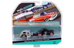 Remolque de viaje Willys 1941 negro mate remolque y marcha 1/64 de Maisto 15368-M - Imagen 1 de 1