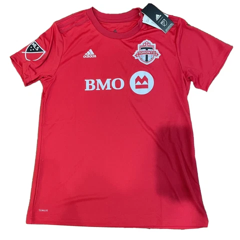 Adidas Toronto FC Jersey Womens Medium Red Top MLS Soccer Shirt NEW Retail $90 Cover