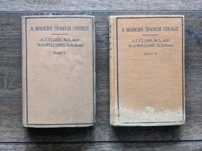 A Modern Spanish Course I and II Clark Williams Vintage Hardback 1941 BUN2 - Image 1 of 4