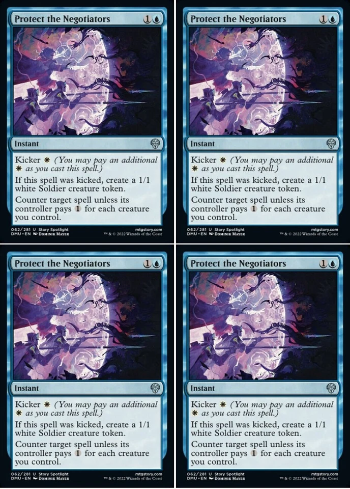 MTG - 4x PROTECT THE NEGOTIATORS - Dominaria United (U) - Image 1 of 1