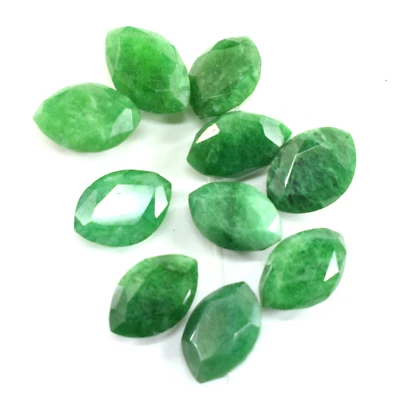 Lote de 10 piezas de piedras preciosas colombianas certificadas esmeralda natural de 119 quilates 18-19 mm Foto 1 de 4