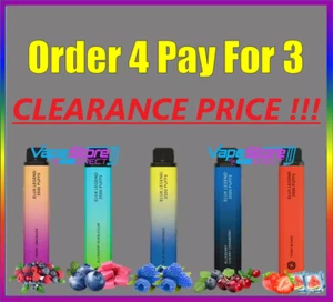 Elux Bar 3500 Puff Disposable Bar - 0mg - ZERO NICOTINE ONLY - CLEARANCE PRICE!! - Picture 1 of 4