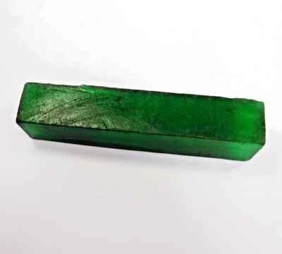 Pedra preciosa solta enorme áspera verde esmeralda colombiana natural certificada 220,90 quilates - Imagem 1 de 4