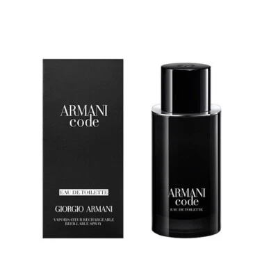 ARMANI CODE 125ML EDT REFILLABLE SPRAY BRANDNEU & VERSIEGELT *NEUE VERPACKUNG* - Bild 1 von 3