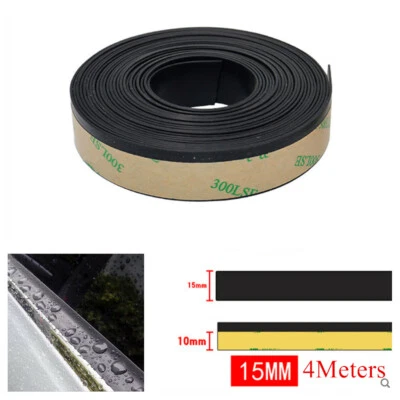 Car Window Sealant Sealing Strip EPDM Rubber Weatherstrip Edge Moulding Trim 4M - Image 1 of 4