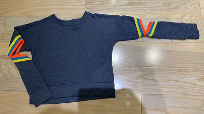 Vintage Havana kids girls fleece sweater, blue, size S - Image 1 of 4