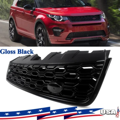 Fits 2016-2019 Land Rover Discovery Sport Front Bumper Grille Grill Glossy Black - Изображение 1 из 4