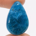 Natural Neon Blue Apatite Pear Shape Cabochon Gemstone 17 Ct 21X14x5 Mm Gc-36175