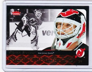06-07  2006-07 FLEER MARTIN BRODEUR NETMINDERS N15 NEW JERSEY DEVILS