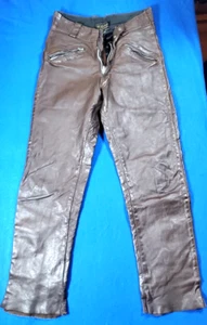 Vintage Brooks Leather Sportswear Pants Size 28 Biker Riding Racing Made USA - Picture 1 of 19