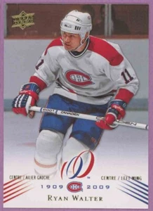 2008 08-09 UPPER-DECK MONTREAL CANADIENS CENTENNIAL BASE RYAN WALTER #147 - Picture 1 of 1