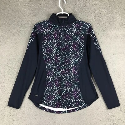 Camisa activa multicolor Page & Tuttle Cool Swing manga larga 1/4 cremallera cuello falso M Foto 1 de 4