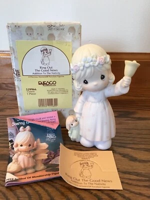 Belén Precious Moments Ring Out The Good News 1993 en caja  Foto 1 de 4