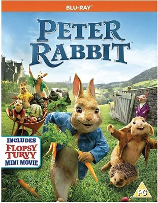PETER RABBIT- BLU RAY -  + FLOPSY TURVY  MINI MOVIE -  NEW SEALED - FREE POST - Image 1 of 2