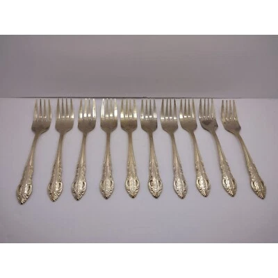 Horquillas Gibson vintage “monograma” cubiertos galvanizados en oro Foto 1 de 4