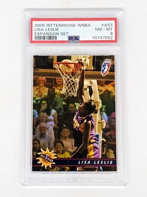 2005 Rittenhouse WNBA Expansion Set #AS3 Lisa Leslie Dunking /333 PSA 8 Sparks - Image 1 of 2