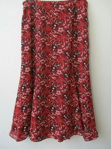 Floral Skirt Rena Rowan Multi Color A Line Mid Calf Size 10 Casual NEW - Picture 1 of 5