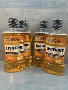 Listerine Ultraclean Fresh Citrus Mouthwash 16 oz. Pack Of 4 Ships Next Day - Picture 1 of 3