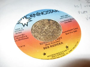 BOB RUZICKA Sunshine Lady (stereo / mono) 45 MORNINGSTAR PROMO VG+ VINYL - Picture 1 of 2