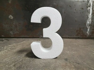 StyroZahl: 13x3 cm persönliche Zahlen aus Styropor für beeindruckende Geschenke - Bild 1 von 12