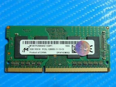 Dell 5559 Laptop Micron 2GB Memory PC3L-12800S-11-13-C3 MT4KTF25664HZ-1G6P1 - Image 1 of 2