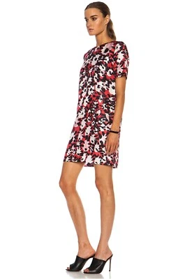 MARNI Stampe silk mini shift dress sz IT 42, S-M / floral short sleeves - Image 1 of 4