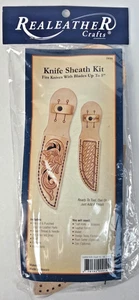 Kit de funda de cuchillo artesanal REALEATHER se adapta a cuchillos con cuchillas de hasta 5" NUEVO SELLADO - Imagen 1 de 5