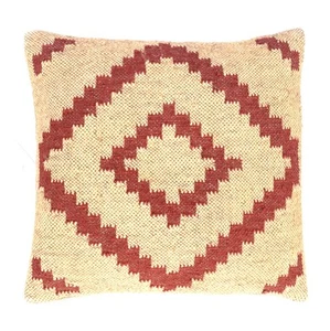 Decorative Wool Jute Kilim Pillow Covers - Boho Lumbar Cushion Covers for Sof... - Picture 1 of 2
