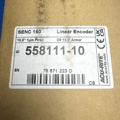 NEW Acu-Rite Linear Encoder 558111-10    SENC 150 D9 13’ Armor Cord 10” Scale - Image 1 of 4