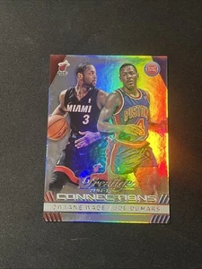 2014-15 Prestige Premium Connections #17 Dwyane Wade Joe Dumars Heat & Pistons - Picture 1 of 2