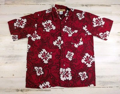 Винтажная мужская рубашка Y2K Billabong очень большой цветочный гавайский воротник-петля рипстоп - Изображение 1 из 4