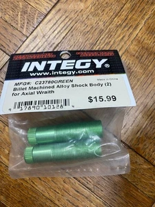 Integy C23780GREEN Billet Machined Alloy Shock Body (2) for Axial Wraith - Picture 1 of 1