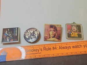 Ozzy Osborne / Randy Rhodes 1.25" Dia.  Pinback Button Lot Of 4 Lot B - Foto 1 di 11