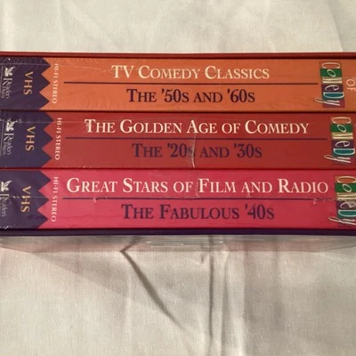 Readers Digest Legends of Comedy VHS 3 Tape Box Set Radio Film TV 1920's-60's - Image 1 of 3
